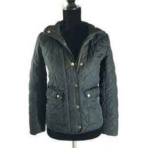 J. Crew Factory Black Quilted Field Jacket XXS